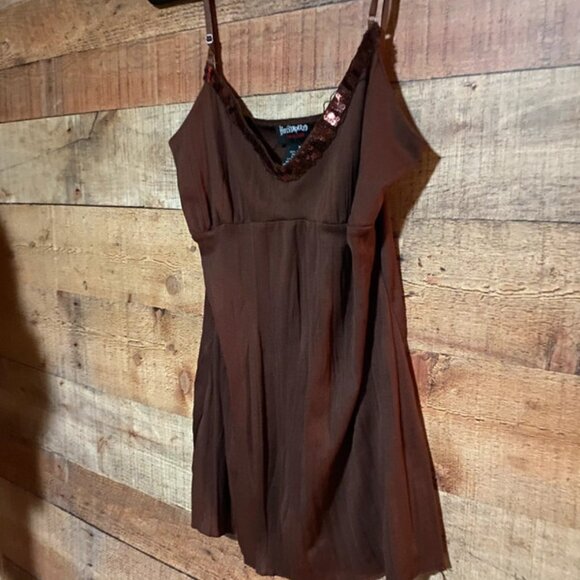 Brown sequins top Size medium - Picture 3 of 6